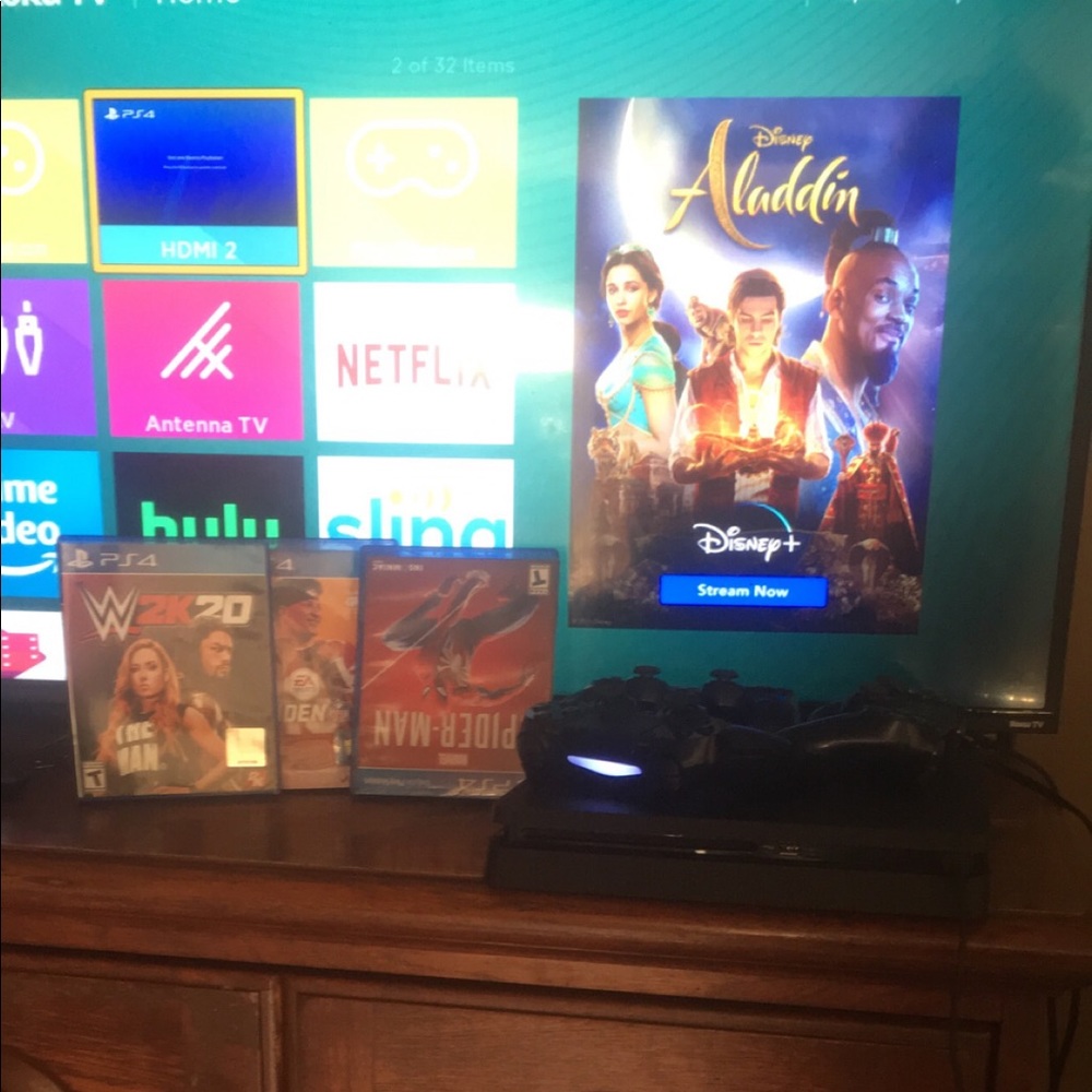 PlayStation 4 with 3 games